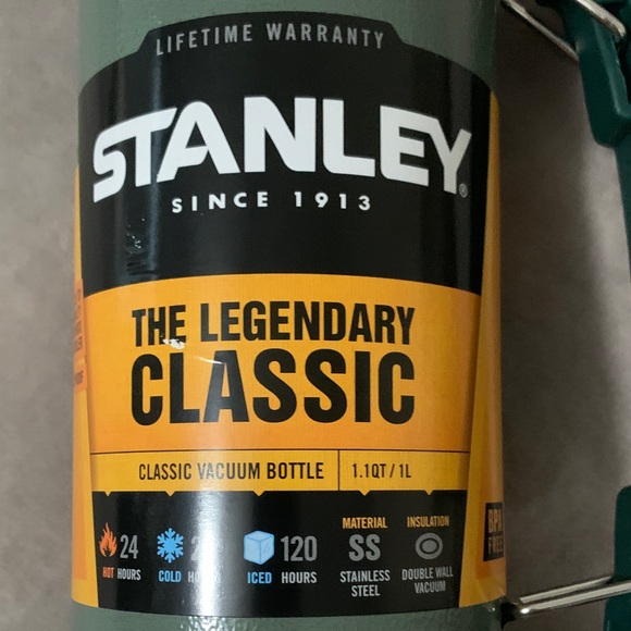 Stanley Green and Silver Thermos - Picture 4 of 6